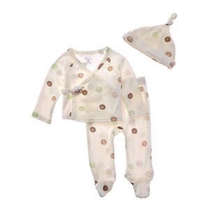 Quiltex Girls Lamb 2Pc Cardigan Set & Hat, White